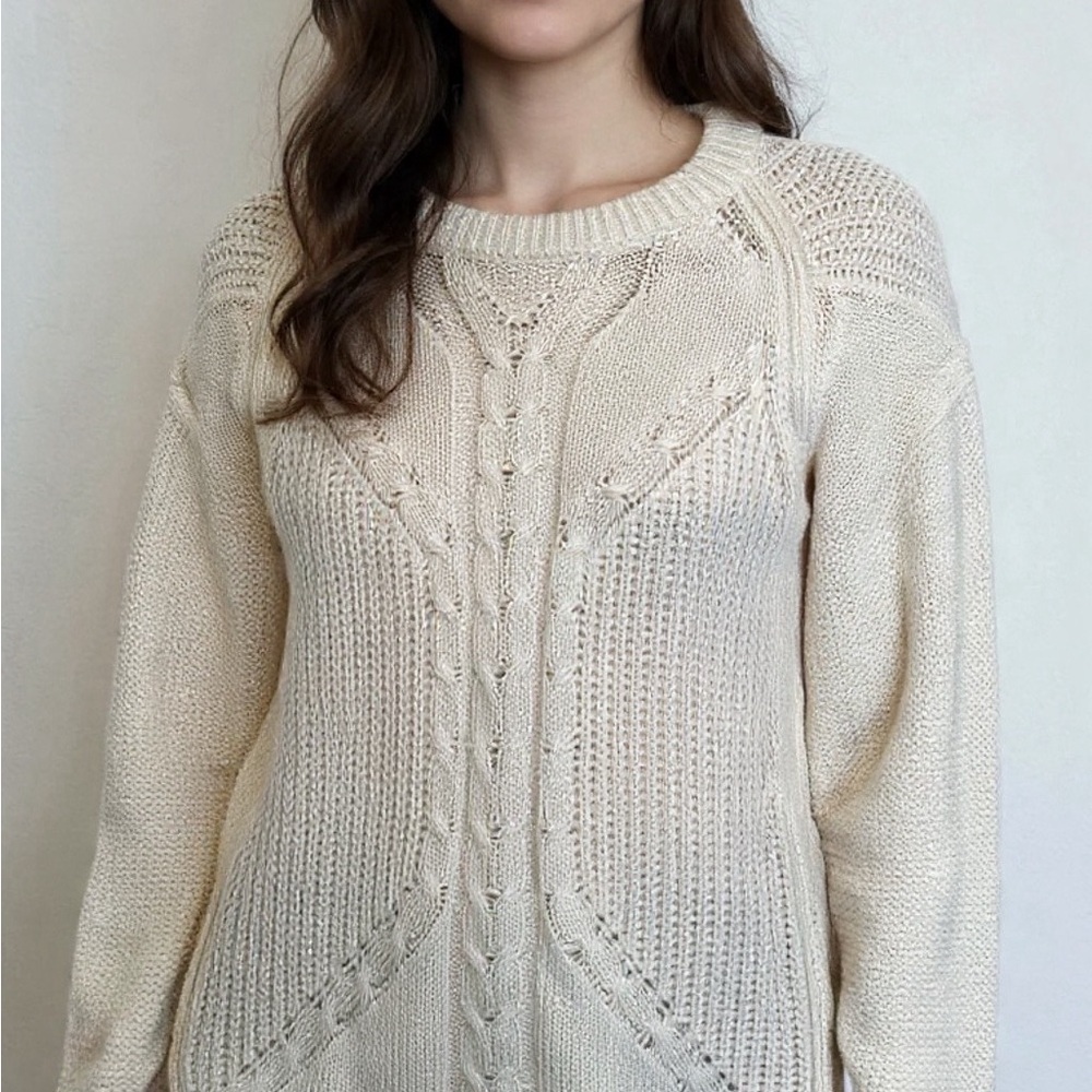Zara Women's Ivory Knit Sweater - Picture 3 of 7